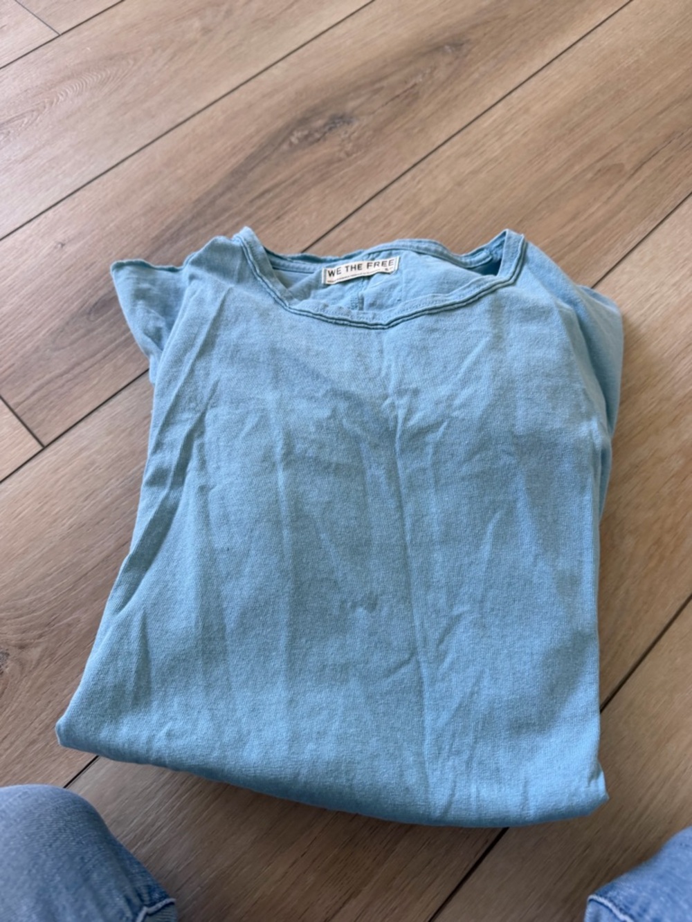 We The Free Light Blue Short Sleeve Crew Tee. New. Free people. Gorgeous